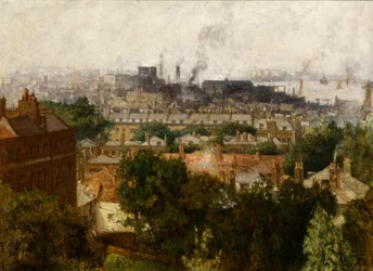 Londres y el Támesis desde Greenwich, c.1890